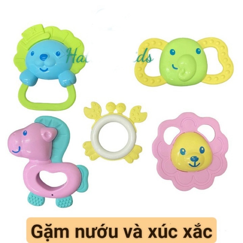 Bộ 7 món đồ chơi xúc xắc và gặm nướu cho bé