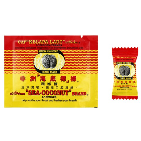 Kẹo hỗ trợ ho khan tiếng african "sea coconut" brand