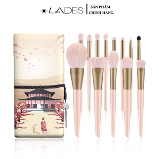 Bộ cọ trang điểm lades 13 cây màu hồng Sakura Court