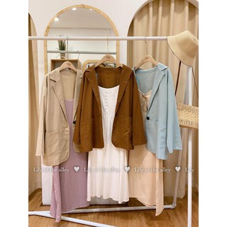 Áo khoác blazer - còn xanh