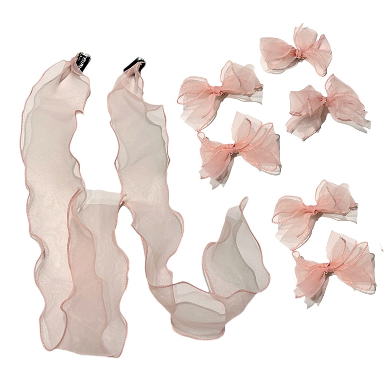 Kẹp Tóc Nơ Lưới Xinh Xắn Cho Nữ