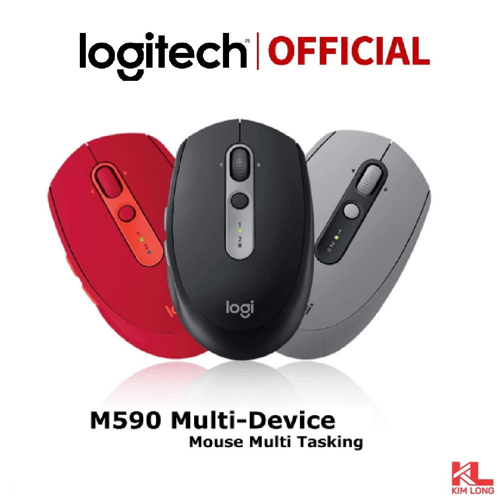 Chuột Logitech M590 Wireless Bluetooth Yên lặng - Bảo hành 12 tháng toàn quốc DGW