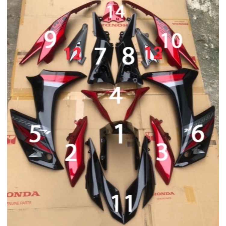 NHỰA MÀU WINNER X ĐỎ PHIÊN BẢN GIỚI HẠN  ZIN CHÍNH HÃNG HONDA