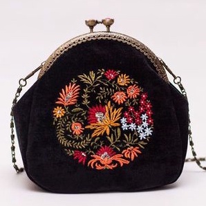 Túi Handmade Tự thêu DIY Đầy Đủ Phụ kiện- ví cầm tay sang chảnh - kit nguyên liệu tự bạn thêu tay thủ công- mie shop