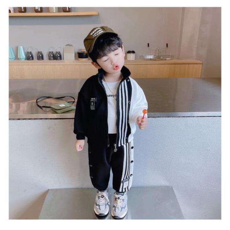 Bộ đồ thể thao khỏe khoắn cho bé trai cực kool - Chất da cá mềm mịn - không bai xù HỒNG VY BABY
