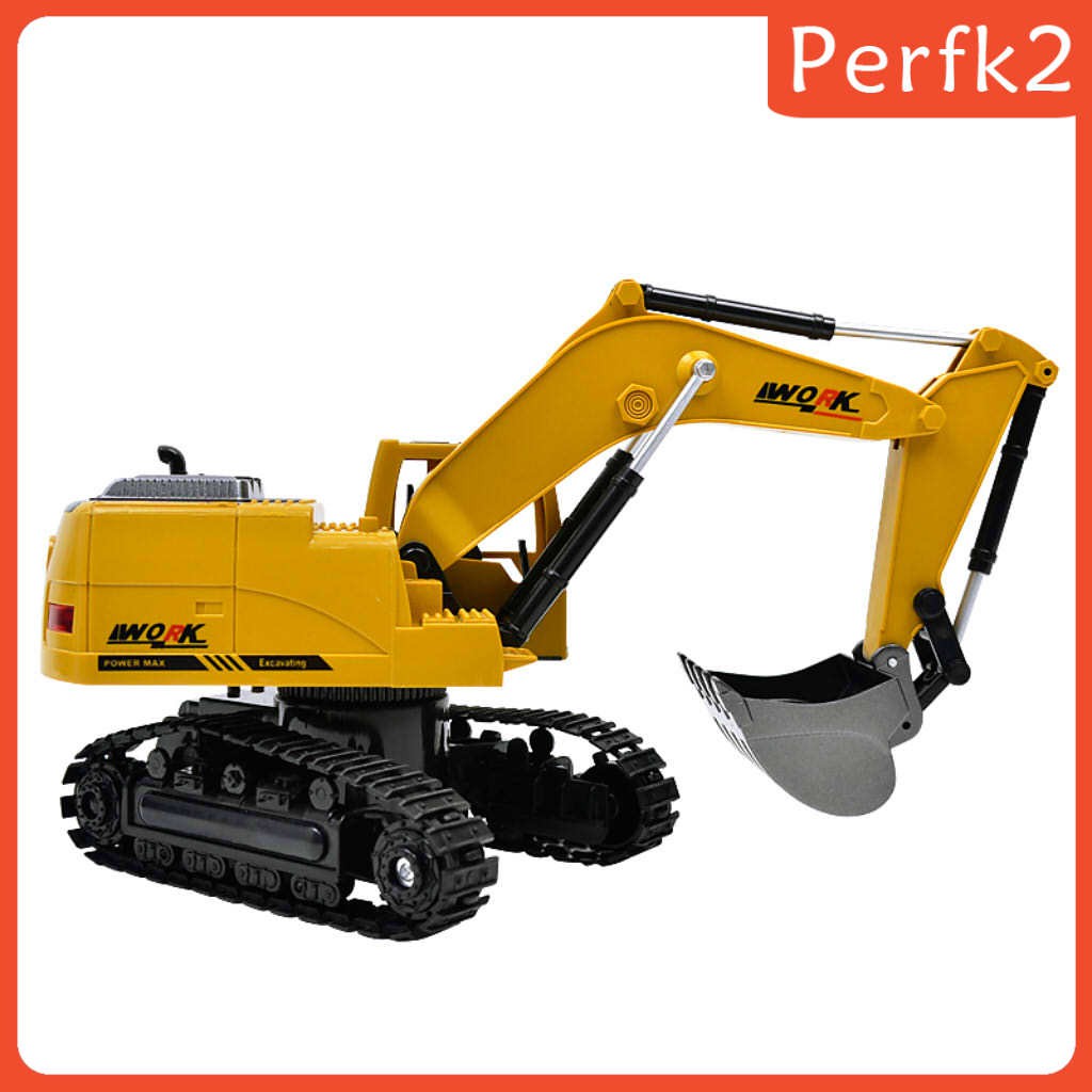 CHANNEL RC Máy Xúc Đất Điều Khiển Từ Xa 8 Kênh Tỉ Lệ 1 / 24 Kèm Phụ Kiện