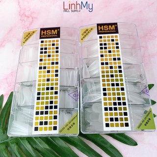 Móng Úp HSM Nhám Vuông Bầu Thang Nhọn Trong Và Đục Hộp 500 Cái