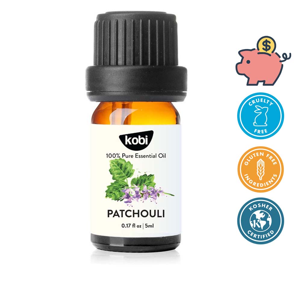 Tinh dầu Hoắc Hương Kobi Patchouli essential oil giúp thư giãn, giảm stress hiệu quả - 5ml