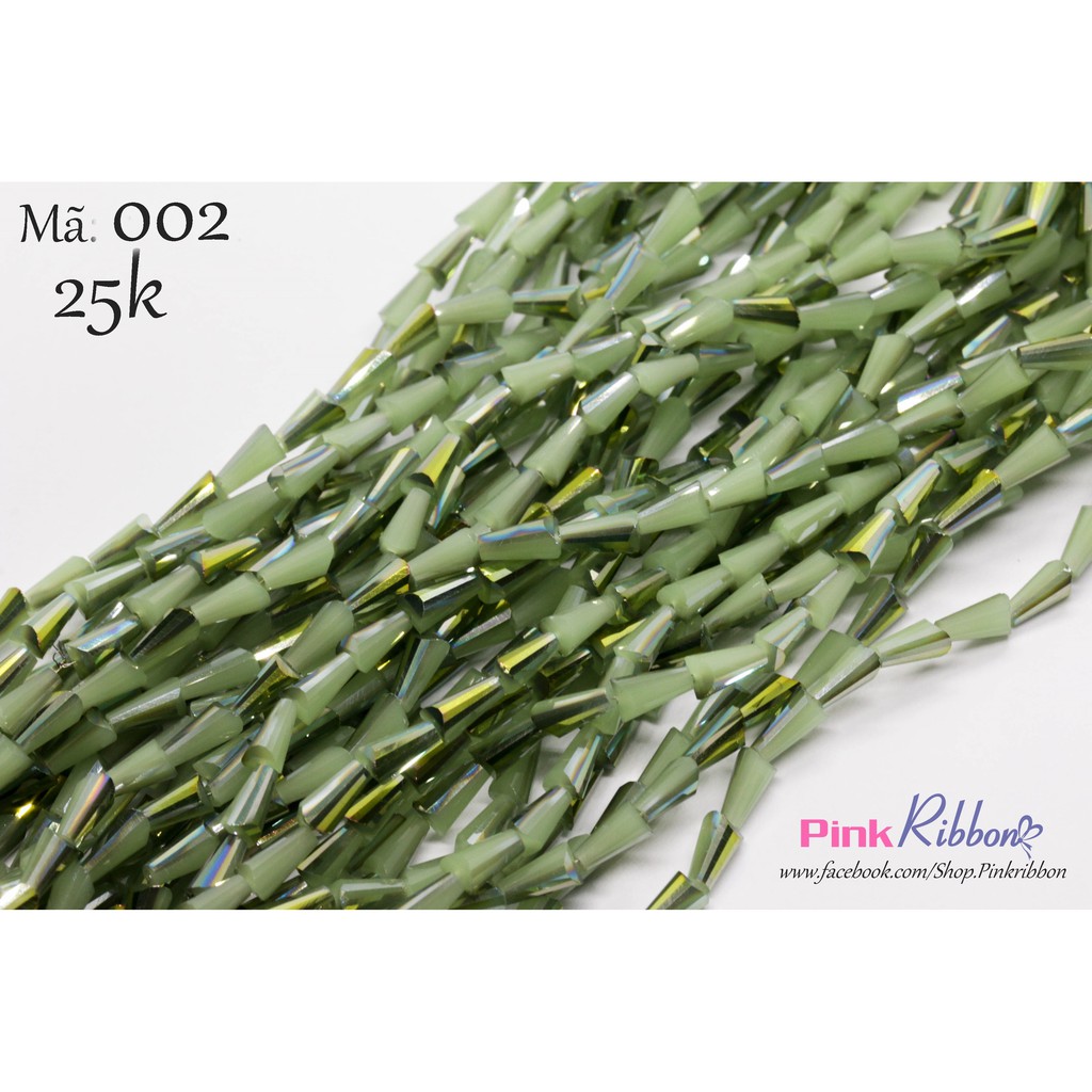 Dây hạt pha lê chuông 7mm - link 1/2