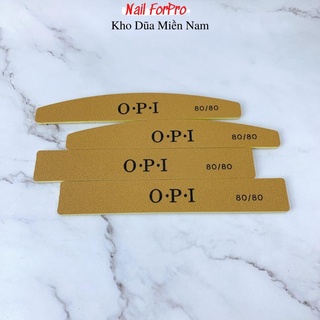 Lốc 10 Dũa Móng Tay OPI Da Bò Dũa Phá Bột Độ Nhám 80/80