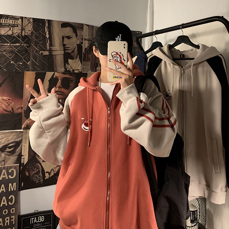 Áo Khoác Hoodie Dày Dáng Rộng In Hoạt Hình Kiểu Hàn Quốc Thời Trang Cho Nữ | BigBuy360 - bigbuy360.vn