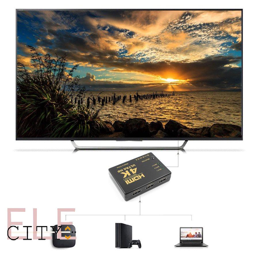 Bộ Chia Âm Thanh Hdmi 3 Vào 1 Ra 4k 107ele