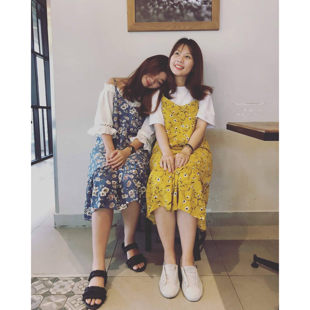 Yếm hoa đuôi cá dáng dài vải xinh lên form cực chuẩn chỉ 195k | BigBuy360 - bigbuy360.vn