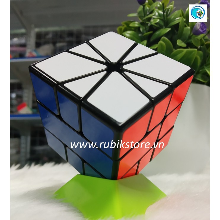 Đồ chơi Rubik Biến thể Square 1 QiYi X-Man Volt Square -1 V2 Full Magnetic Yellow White/Black