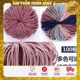 Sét 100 dây buộc tóc cho mẹ và bé