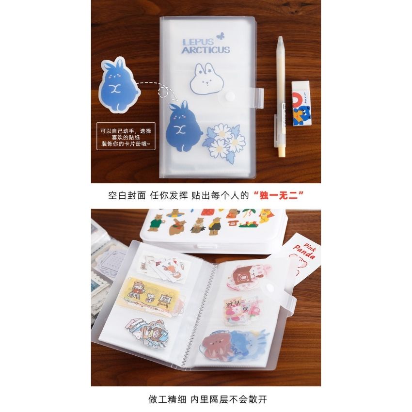 Tập tài liệu lưu trữ thẻ DecorMe Album lưu ảnh nhỏ và các loại thẻ lưu lượng lớn SML