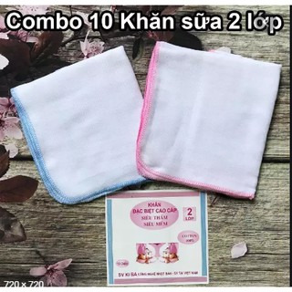 Khăn xô sữa  2 lớp cho bé
