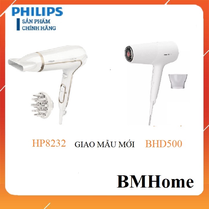 Máy sấy tóc ion  Philips BHD500  và Philips BHD510 thay thế cho Philips HP8232 HP8233