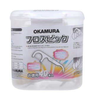 Okamura combo 5 hộp tăm chỉ nha khoa chất lượng Nhật Bản (40 cây).