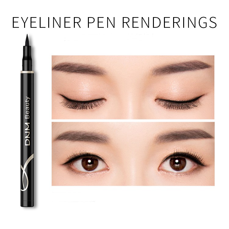 Bút kẻ mắt nước có đầu cọ Ni-lông màu đen chống thấm nước lâu trôi | BigBuy360 - bigbuy360.vn