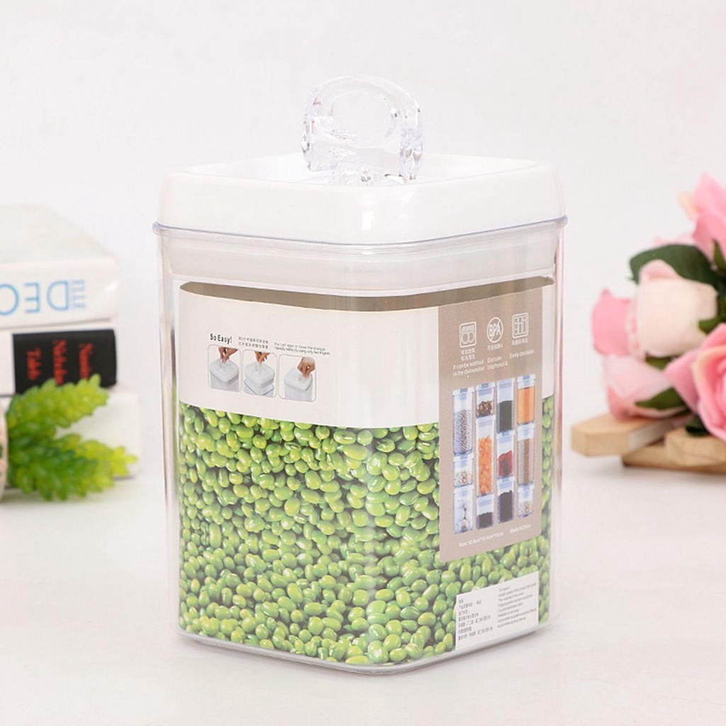 ELLSWORTH Hộp Đựng Gạo Hút Chân Không Trong Suốt Dung Tích 0.5L ~ 2.3L