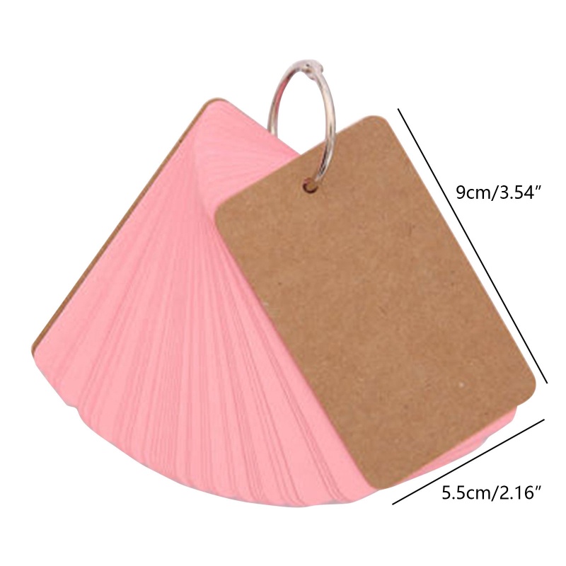 Bộ Giấy Ghi Chú Kèm 100 Tấm Thẻ Mini Tiện Lợi