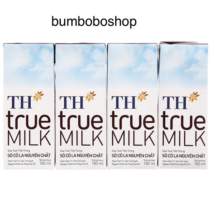 Lốc sữa TH TRUE MILK socola và dâu 180ml/110ml