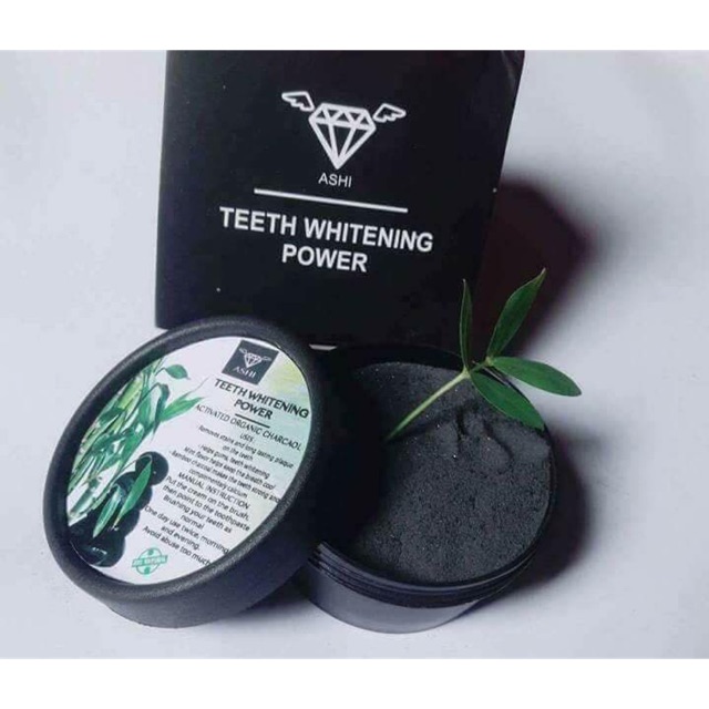 BỘT TRẮNG RĂNG ASHI - Tặng tắm trắng cafe cao cấp