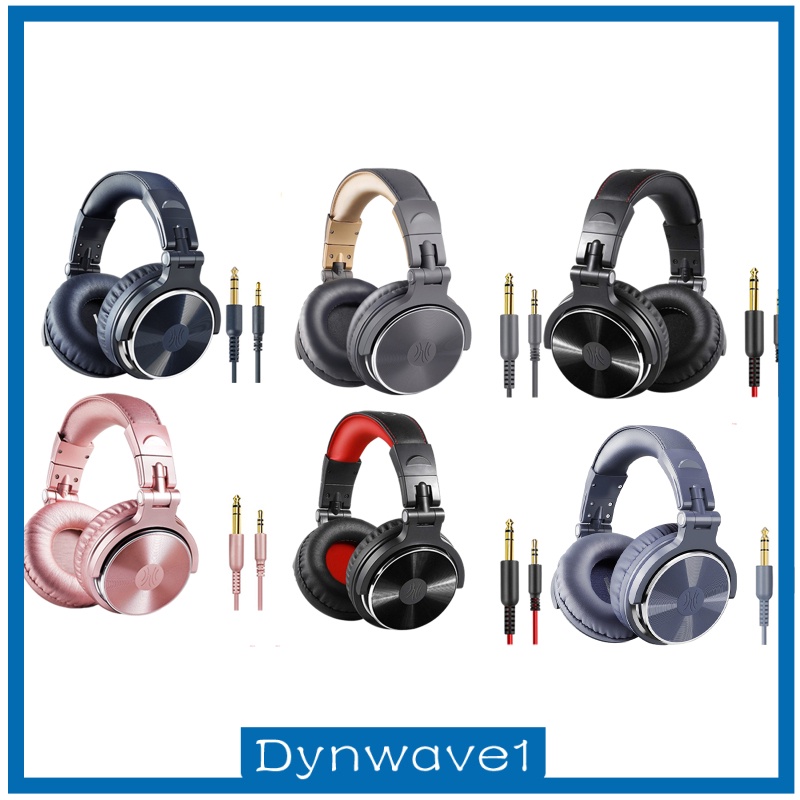 [DYNWAVE1] Pro-10 Over-Ear DJ Headphone Headsets with Mic for Studio Monitoring Mixing