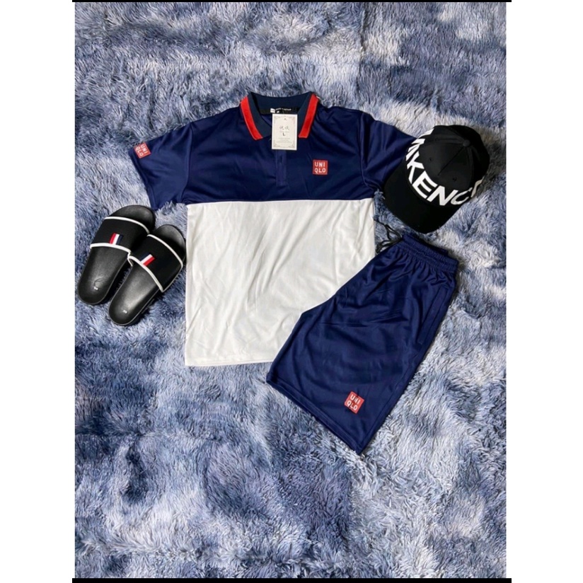 Bộ Thun Nam Có cổ UNIQLO Hàng cao cấp. UNIQLO Men's Sports Set High-quality goods