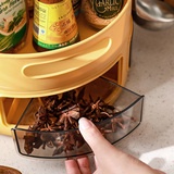 ONLY HOUSE Khay Đựng Trái Cây / Đồ Dùng Nhà Bếp Có Thanh Xoay 360 Độ Tiện Dụng