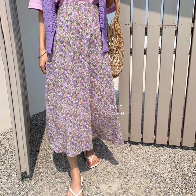 [Mã FADIRECT20 giảm 20K đơn 150K] Chân váy dài in hoa nhi_ V985 | BigBuy360 - bigbuy360.vn