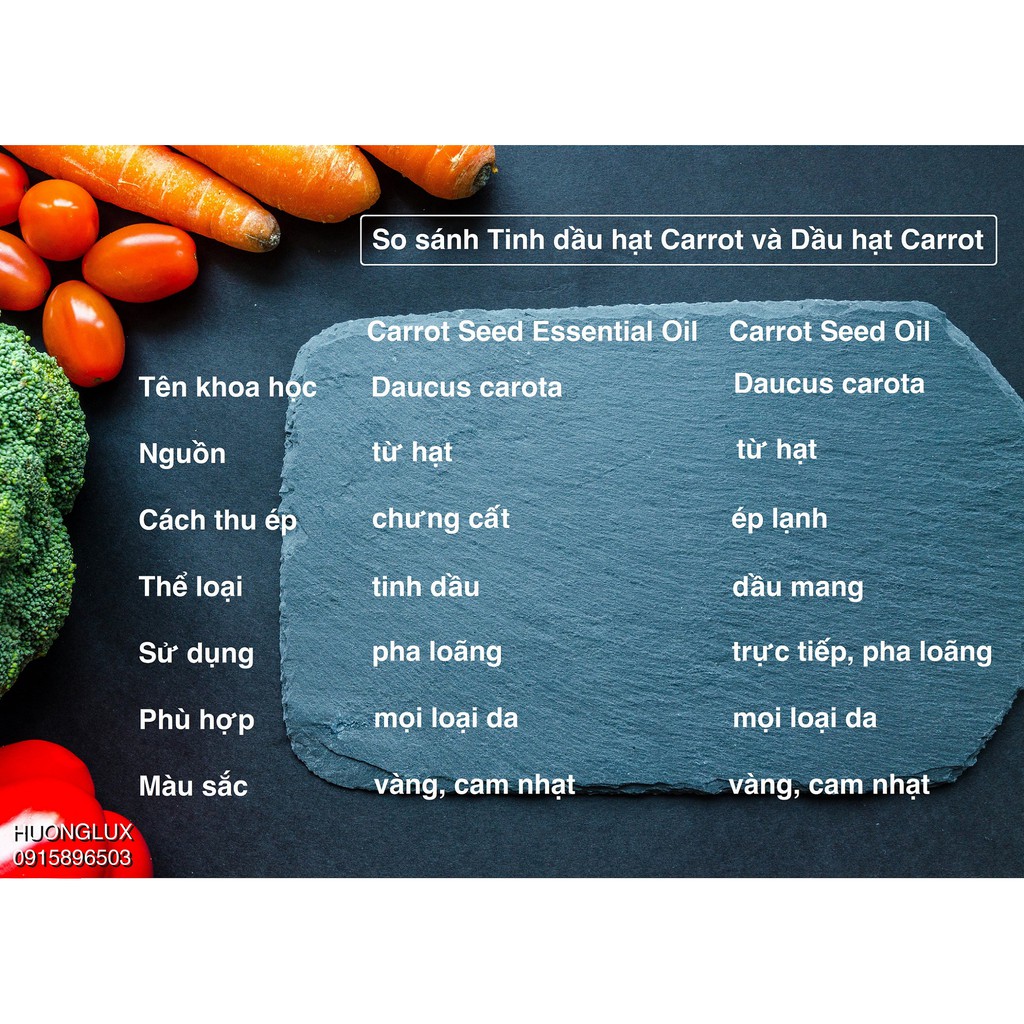 Tinh dầu hạt cà rốt Carrot Seed Essential Oil