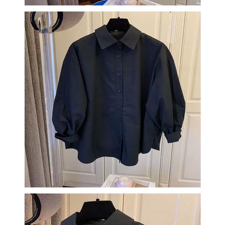 Áo Sơ Mi Tay Dài Dáng Rộng Màu Hồng Phong Cách Pháp Cổ Điển Thời Trang Xuân Thu Cho Nữ