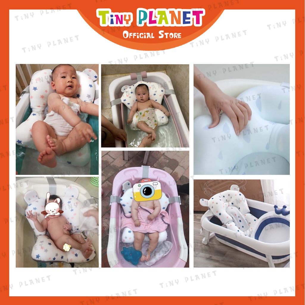 [2 KÍCH CỠ] Phao tắm đệm tắm sơ sinh cho bé hình sao Tiny Planet