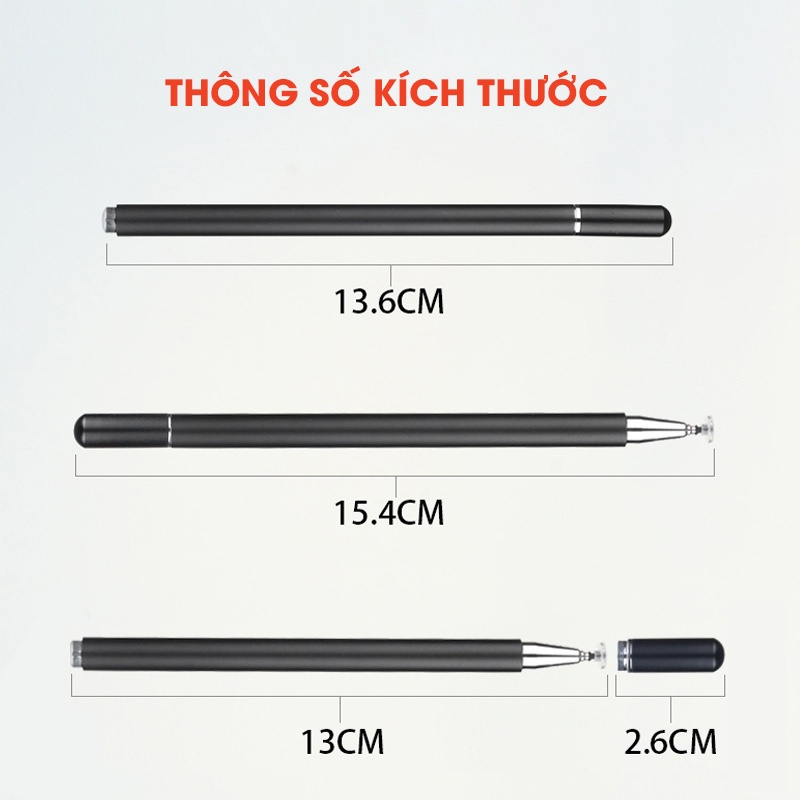 Bút Cảm Ứng Basix One Pro Chính Hãng [Tương Thích Tất Cả Thiết Bị Smartphone, Ipad - Iphone, Samsung, Oppo, Xiaomi] Enzo