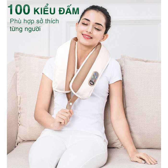 Máy massage đấm bóp cổ vai gáy MingZhen MZ-666 New - 100 kiểu đấm