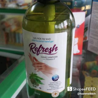 Nước sát khuẩn tay khô Refresh - giá cả bình ổn