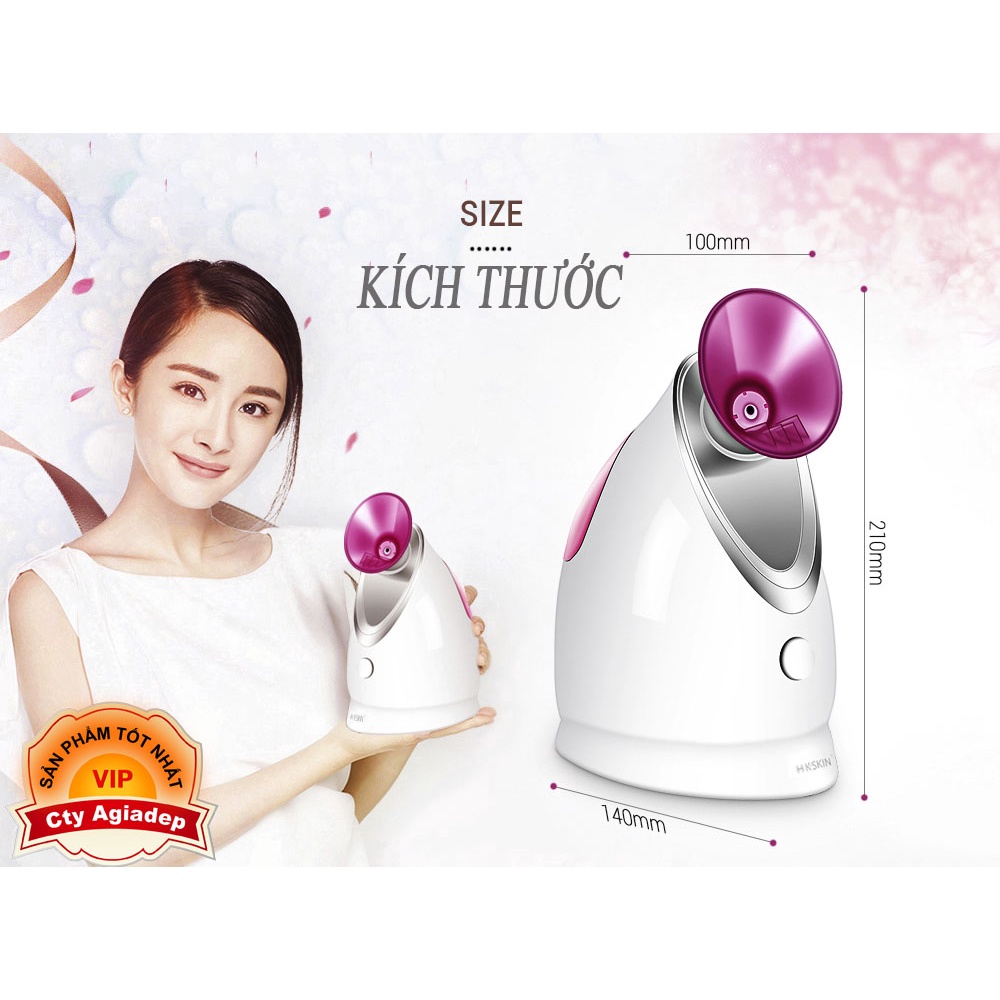 Xịt khoáng nóng Ionic Máy xông hơi mặt tạo ẩm cho da Máy xông hơi khử trùng bằng ozone Tiệt trùng hương thơm - Agiadep