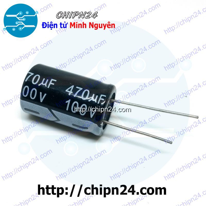 [1 CON] Tụ hóa 470uF 100V đen (16x25mm)