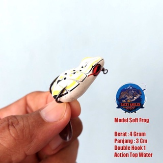 Mồi Câu Cá Hình Ếch Mềm 3Cm
