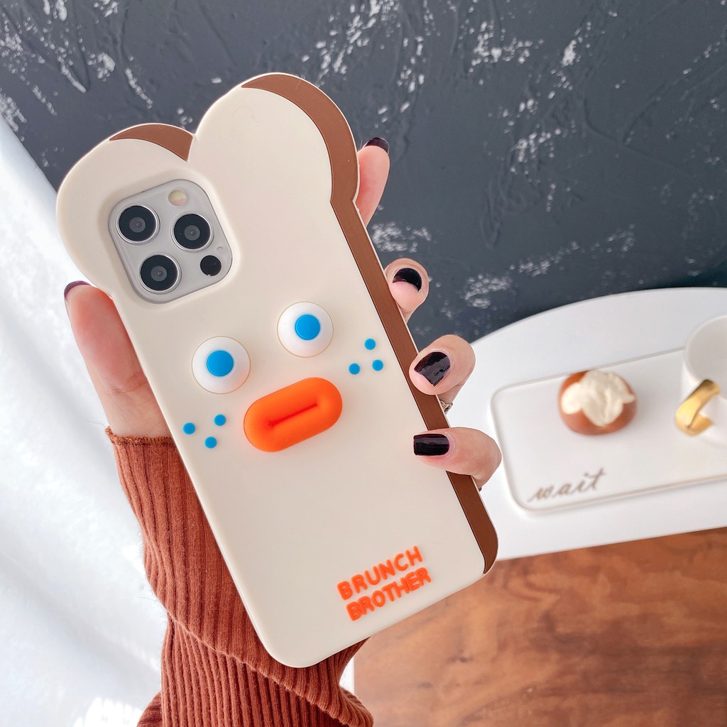 Vỏ Iphone Ốp lưng iPhone 11 Pro Max iPhone X Xs XR iPhone 7 Plus iPhone 8 Plus iPhone 6 Plus Bread Monster Phone Case Silicone Soft Case