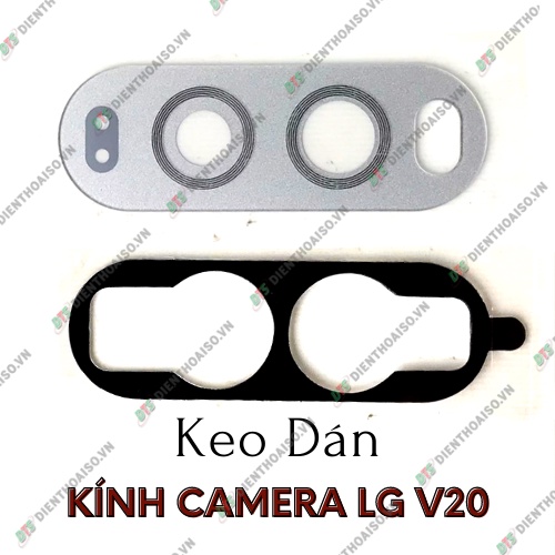 Mặt kính camera lg v20 có sẵn keo dán
