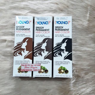 Nhuộm Young 60ml phủ bạc, nhuộm ăn tóc bạc hoàn hảo
