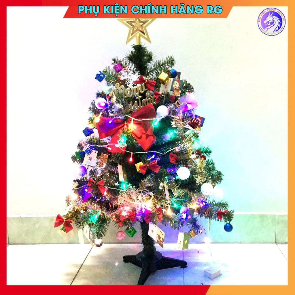 Cây thông mini để bàn 90cm tặng kèm phụ kiện trang trí noel siêu đẹp trưng bày hay làm quà tặng ý nghĩa mùa giáng sinh