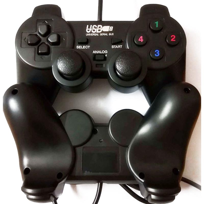 Tay cầm chơi game có dây màu đen