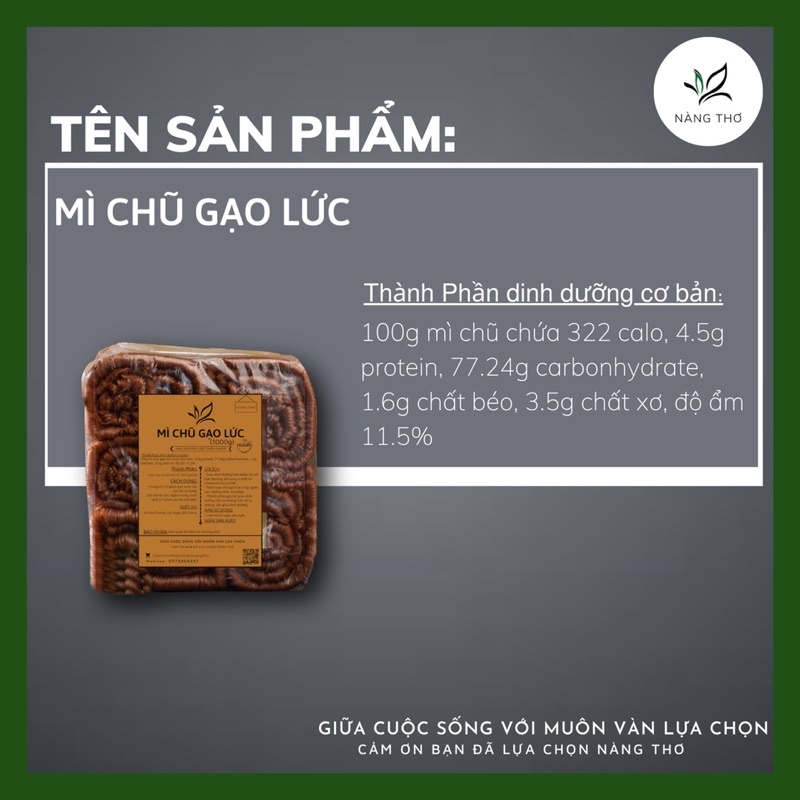 ✅ ĐẶC SẢN MÌ CHŨ GẠO LỨC BẮC GIANG - 1000gr