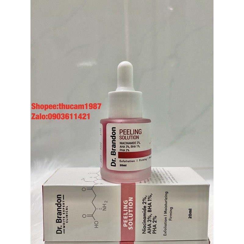 serum tẩy tế bào chết Niacinamide 2% AHA 3% + BHA 1% + PHA 2% 20ml.