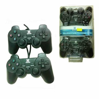 [P1028] Bộ 2 Tay cầm chơi game Rung Controller cho máy tính bàn PC, Laptop cực hay HP03