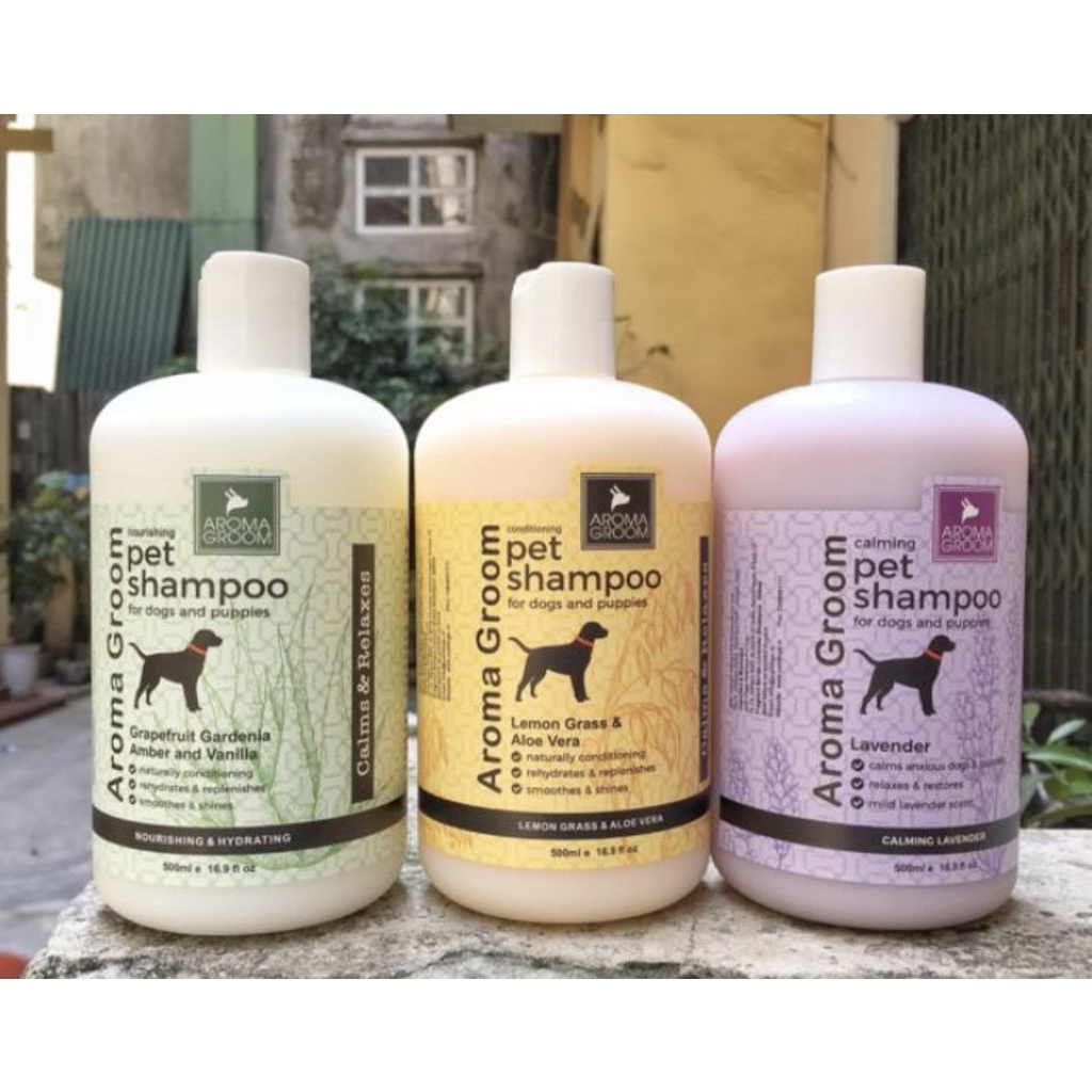 Sữa tắm nước hoa thơm lâu chó Chó Mèo | Sữa tắm AROMA GROOM cho thú cưng 500ml | Sữa tắm chó mèo